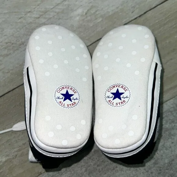 Baby Chuck Taylor All Star Cribster Canvas Black/White Size 3 - Picture 6 of 7
